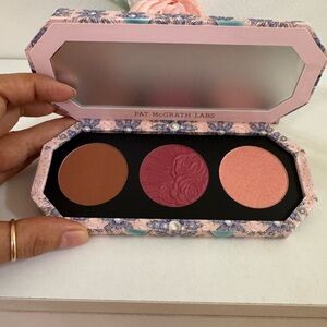 Pat McGrath Trio Blush Palette — Terracotta, Rose, Peach Shimmer